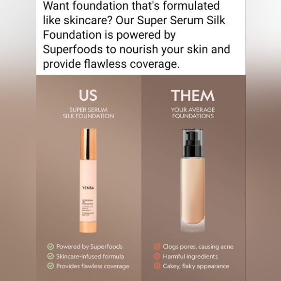 ❤️ Yensa Super Serum Silk Foundation ( Light 1 Neutral) - Picture 4 of 5